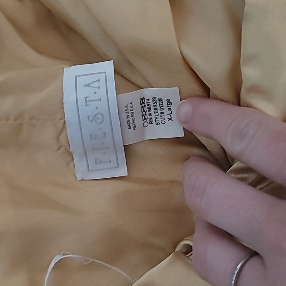 NWT Fiesta Strapless Gold Dress Size XL Evening Prom Homecoming - Picture 4 of 5